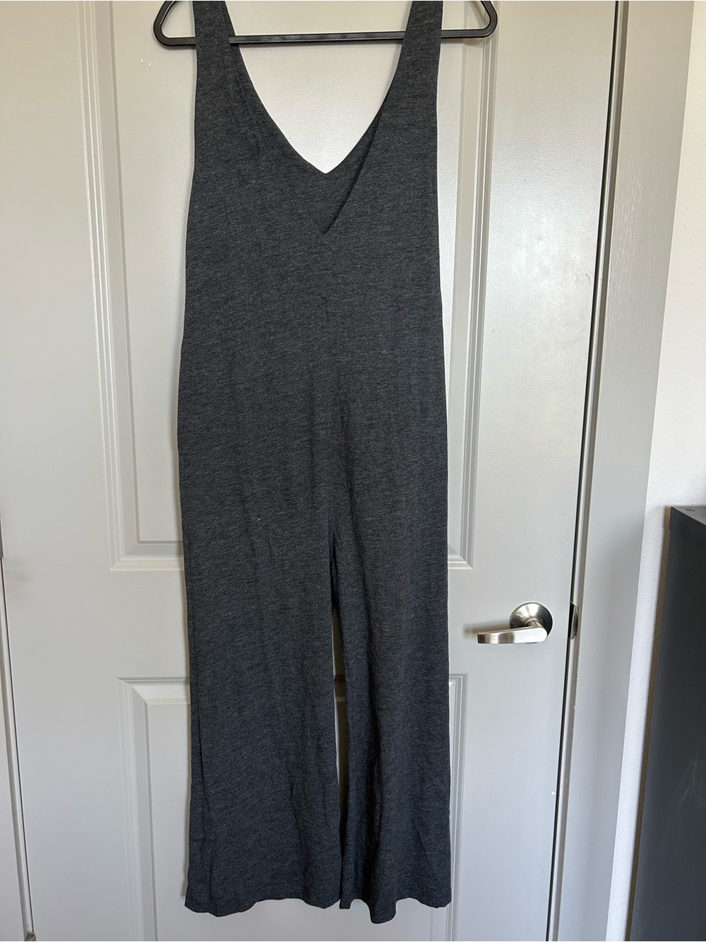 lunya Restore Charcoal Sleeveless V-Neck Wide-Leg Jumpsuit - Picture 7 of 8